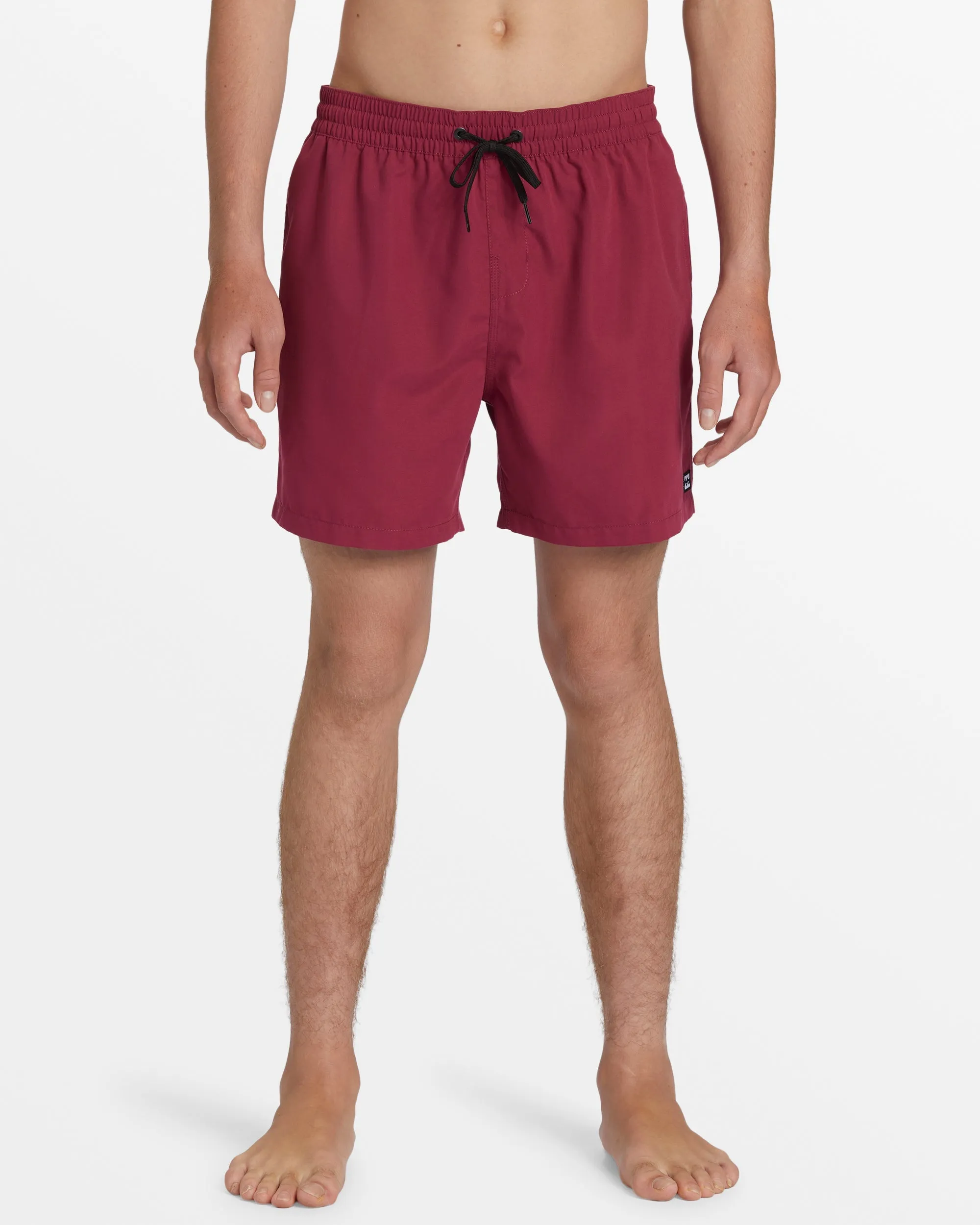 All Day Layback 16" Elastic Waist Shorts - Black Denim