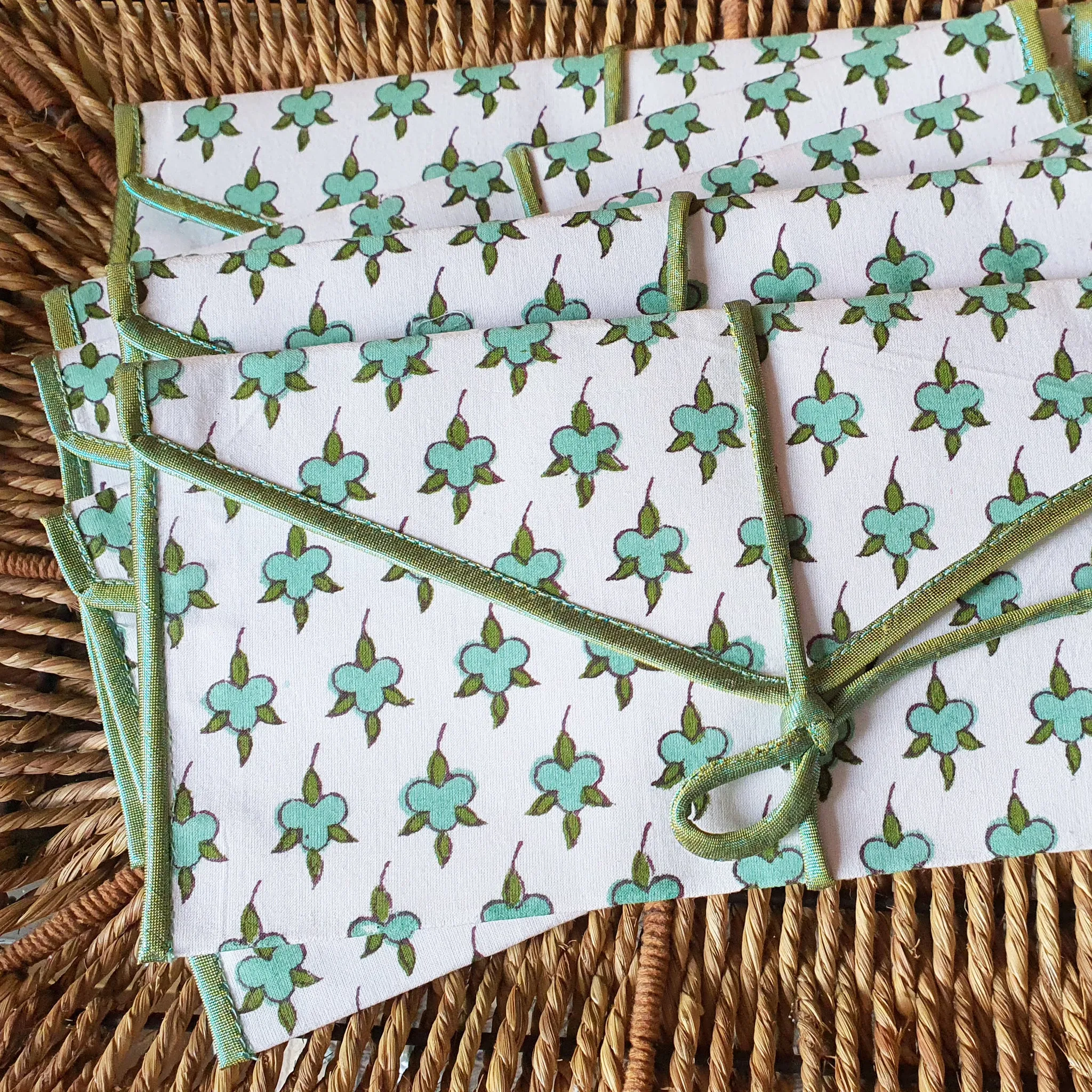 Block Printed Gift Envelopes, Set of 6