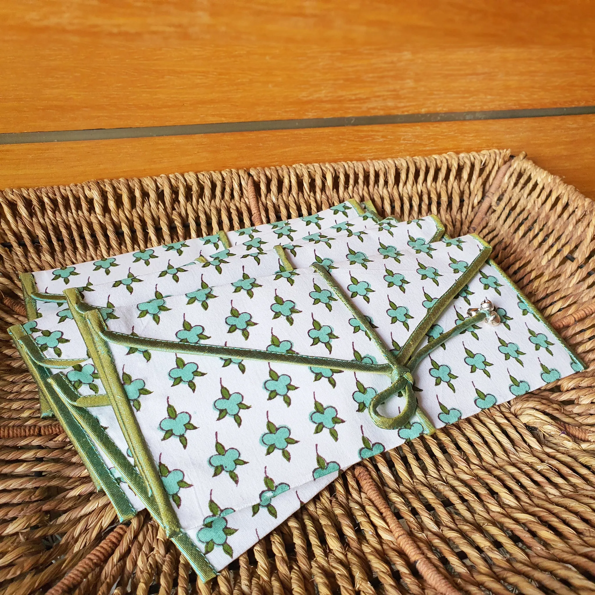 Block Printed Gift Envelopes, Set of 6