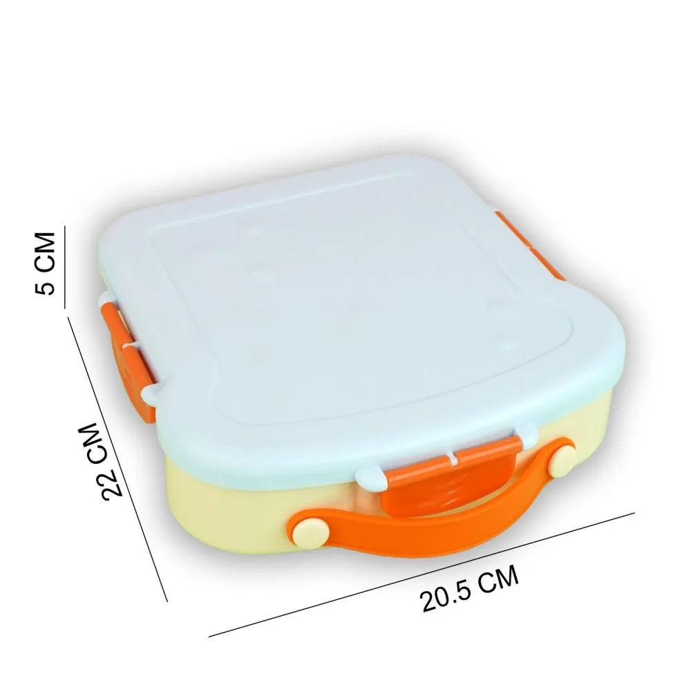 Blue Bread slice Fun themed Kids Lunch Box/ Tiffin