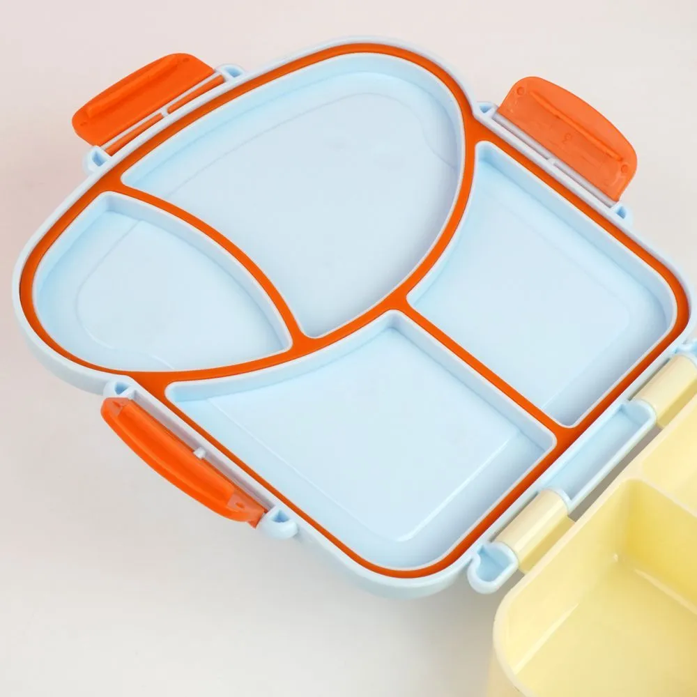 Blue Bread slice Fun themed Kids Lunch Box/ Tiffin
