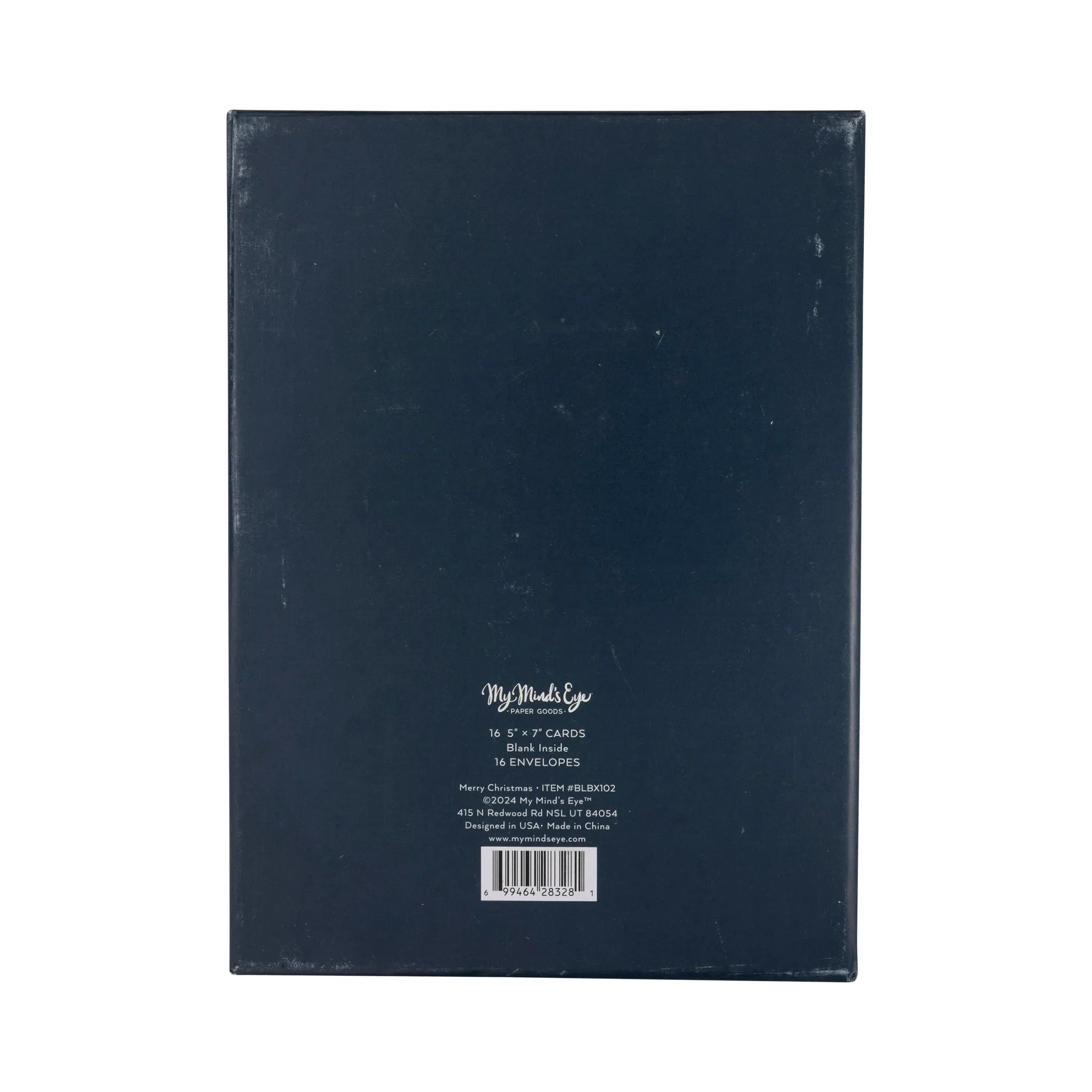 Blue Merry Christmas Boxed Card Set