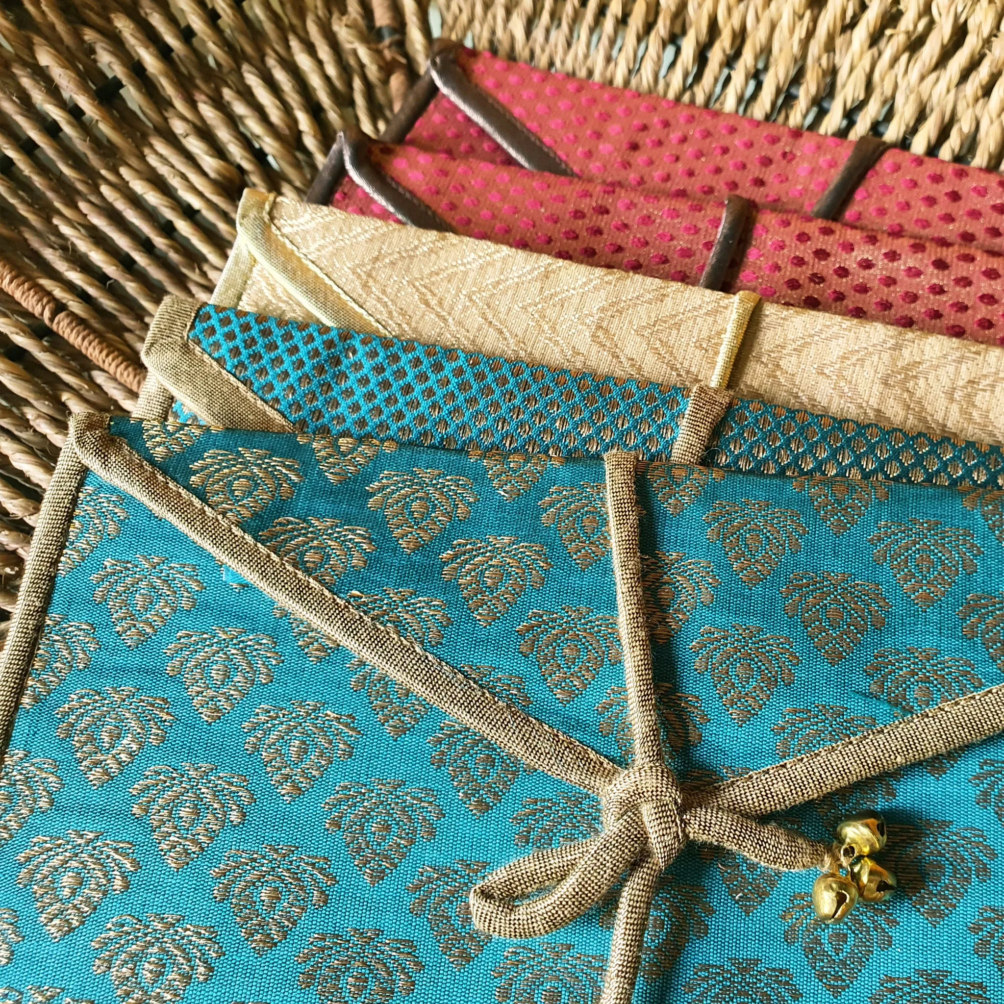 Brocade Gift Envelopes, Set of 5 Assorted