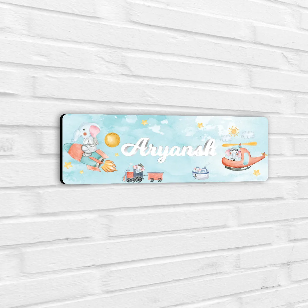 Captain Ellie Name Plate (Petite) (kids)