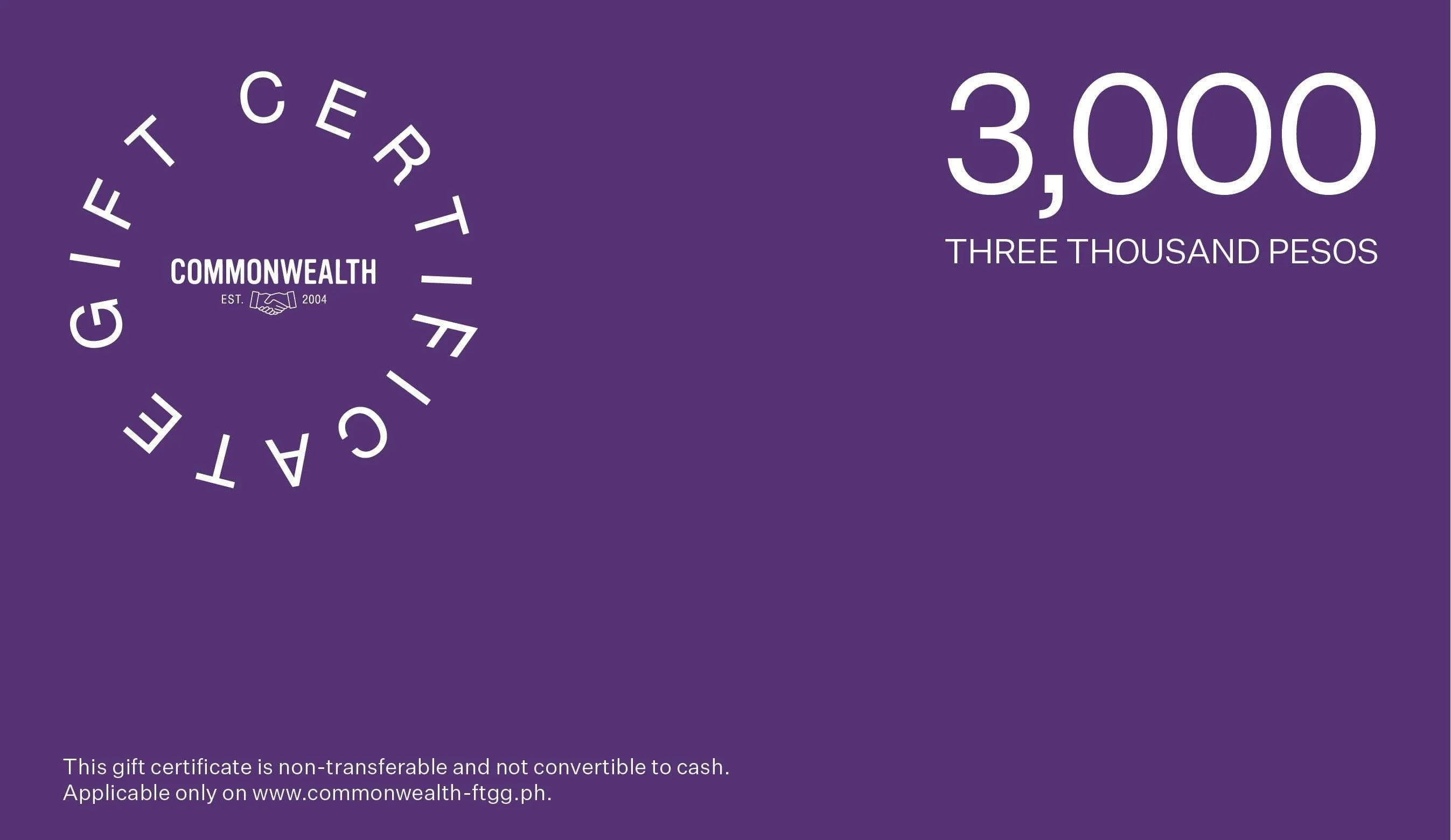Commonwealth E-Gift Voucher