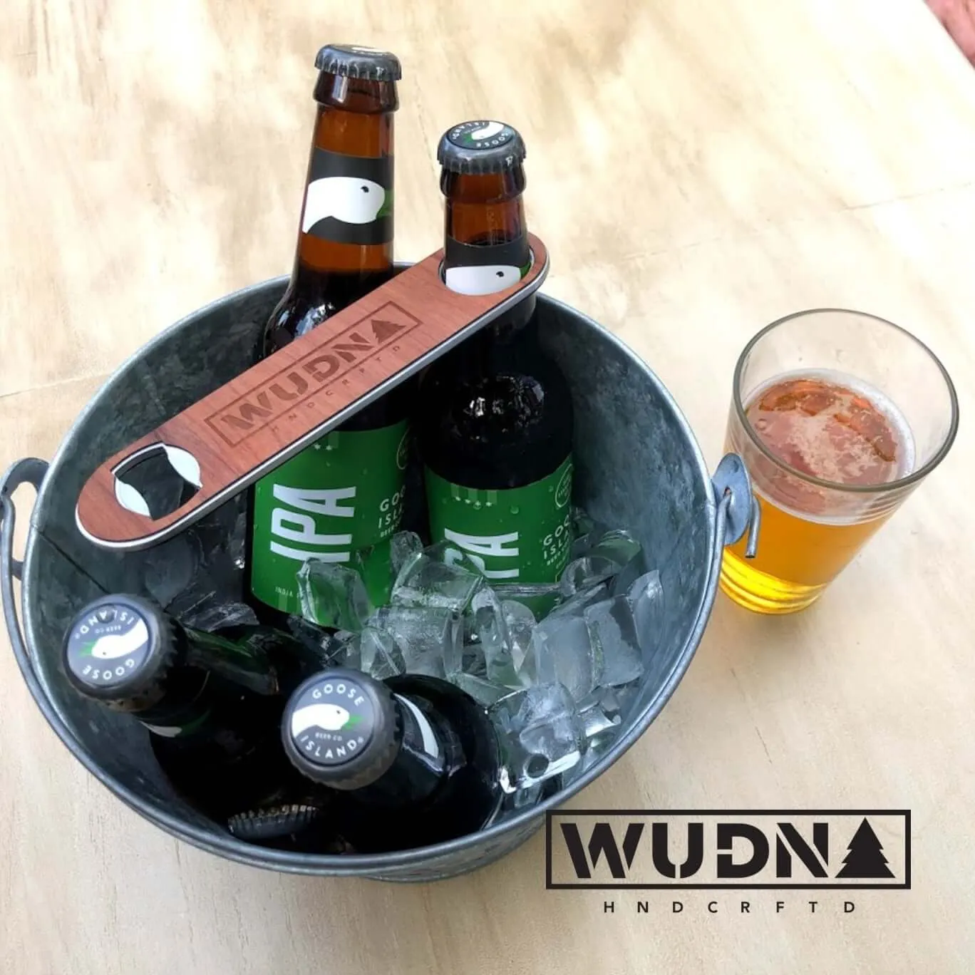 Customizable Industrial Wood Bottle Opener (Professional Speed Opener)
