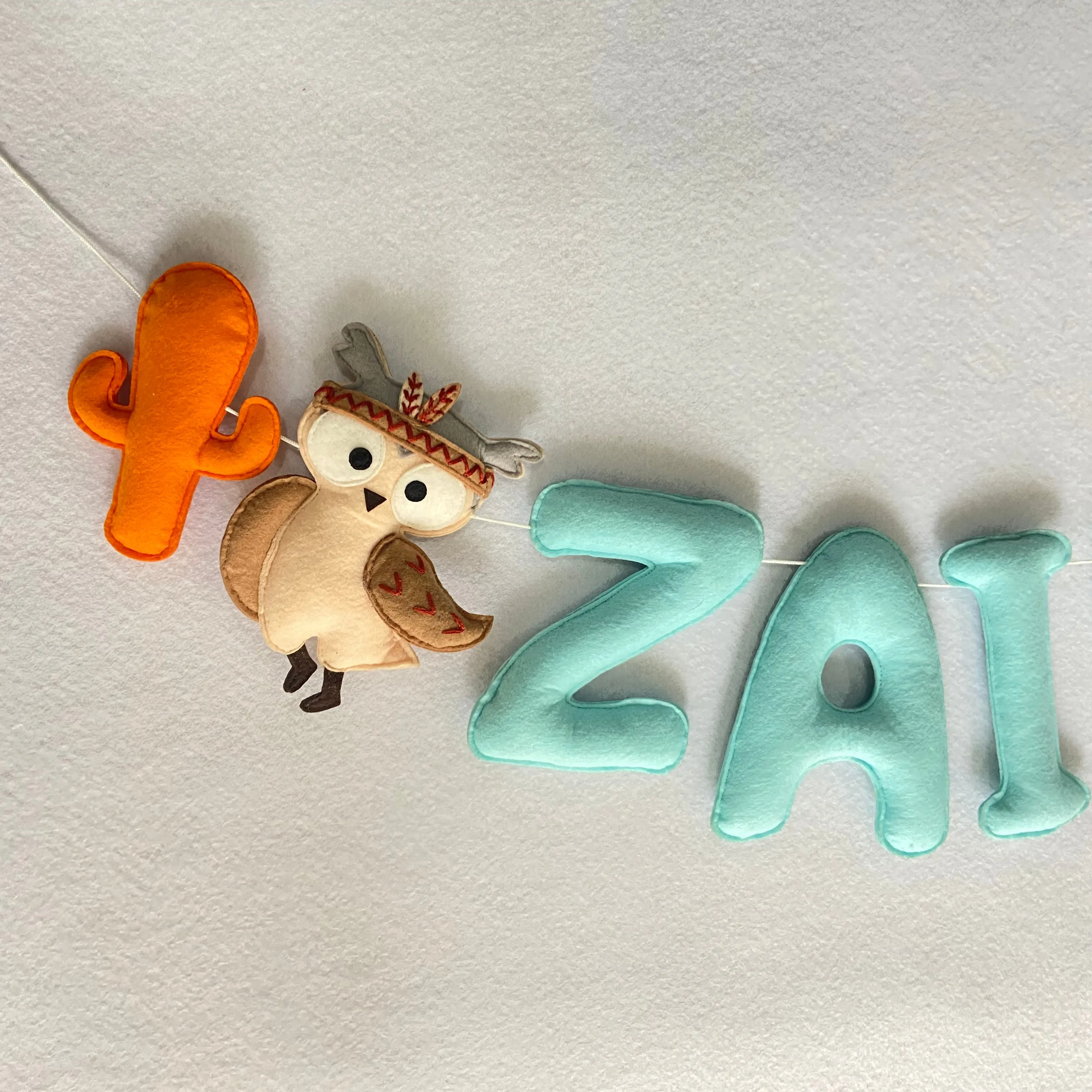 Customized Woodland Nursery Décor Felt Garland