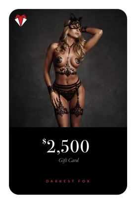 Darkest Fox Lingerie Gift Card