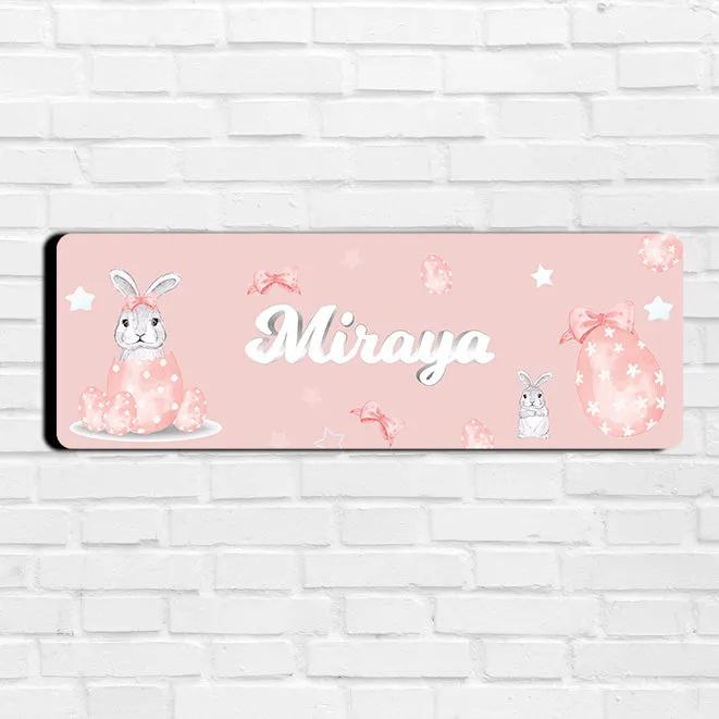 Easter Bunnies Name Plate (Petite) (kids)