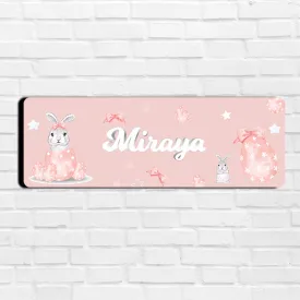Easter Bunnies Name Plate (Petite) (kids)