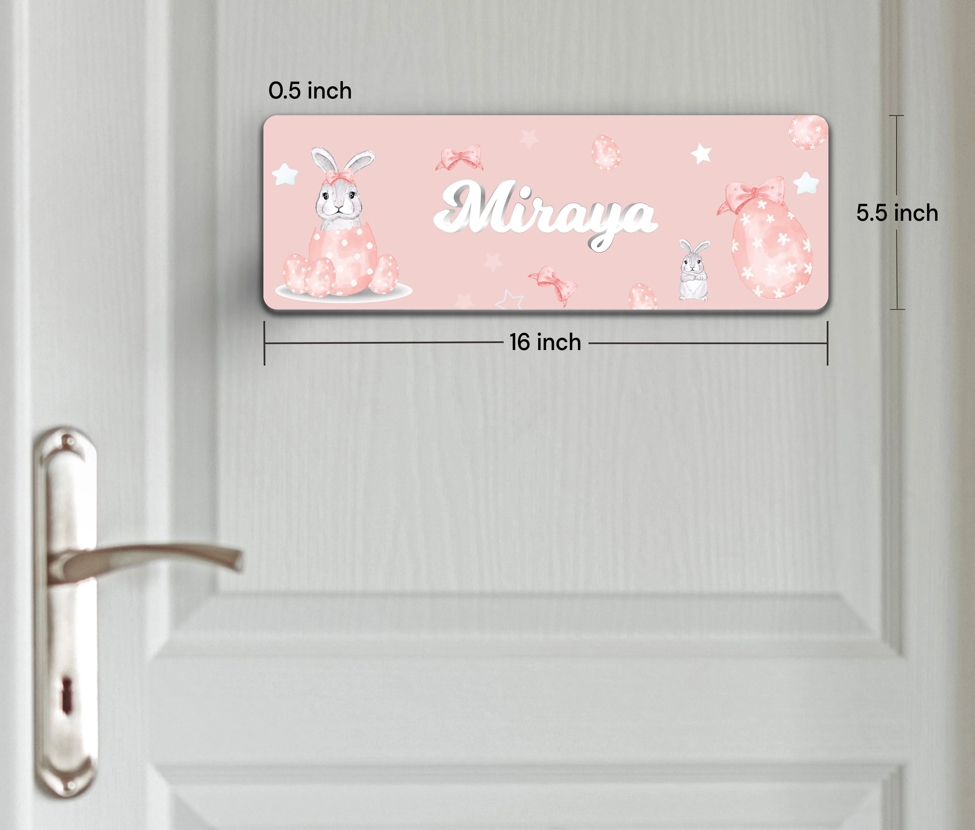 Easter Bunnies Name Plate (Petite) (kids)