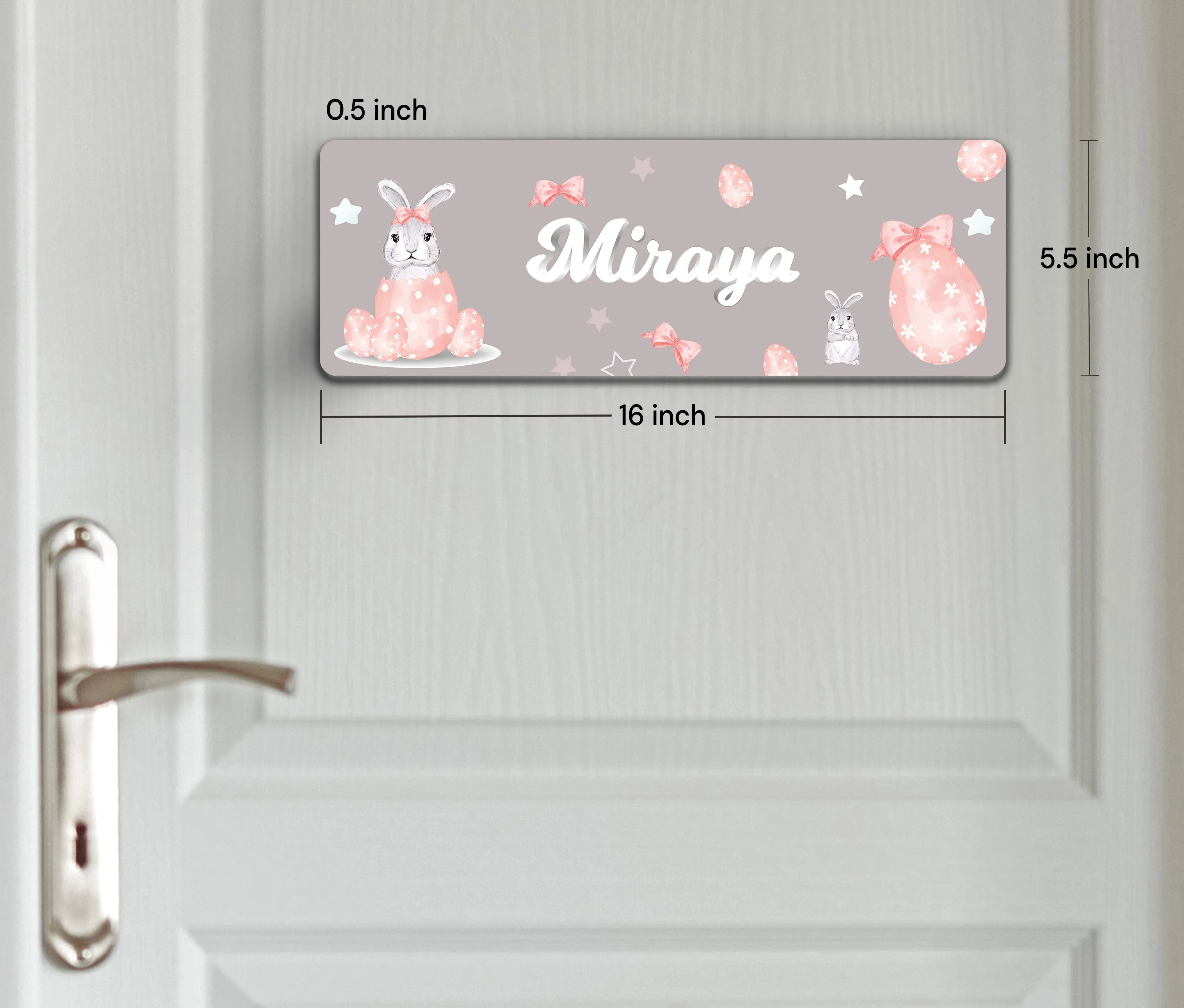 Easter Bunnies Name Plate (Petite) (kids)