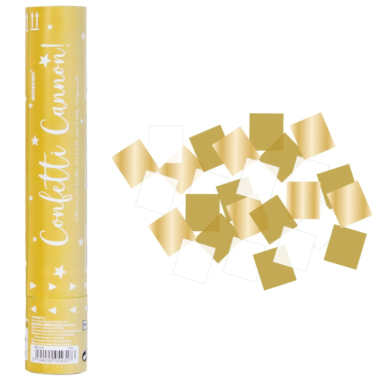 Gold Confetti Cannon 24cm Each
