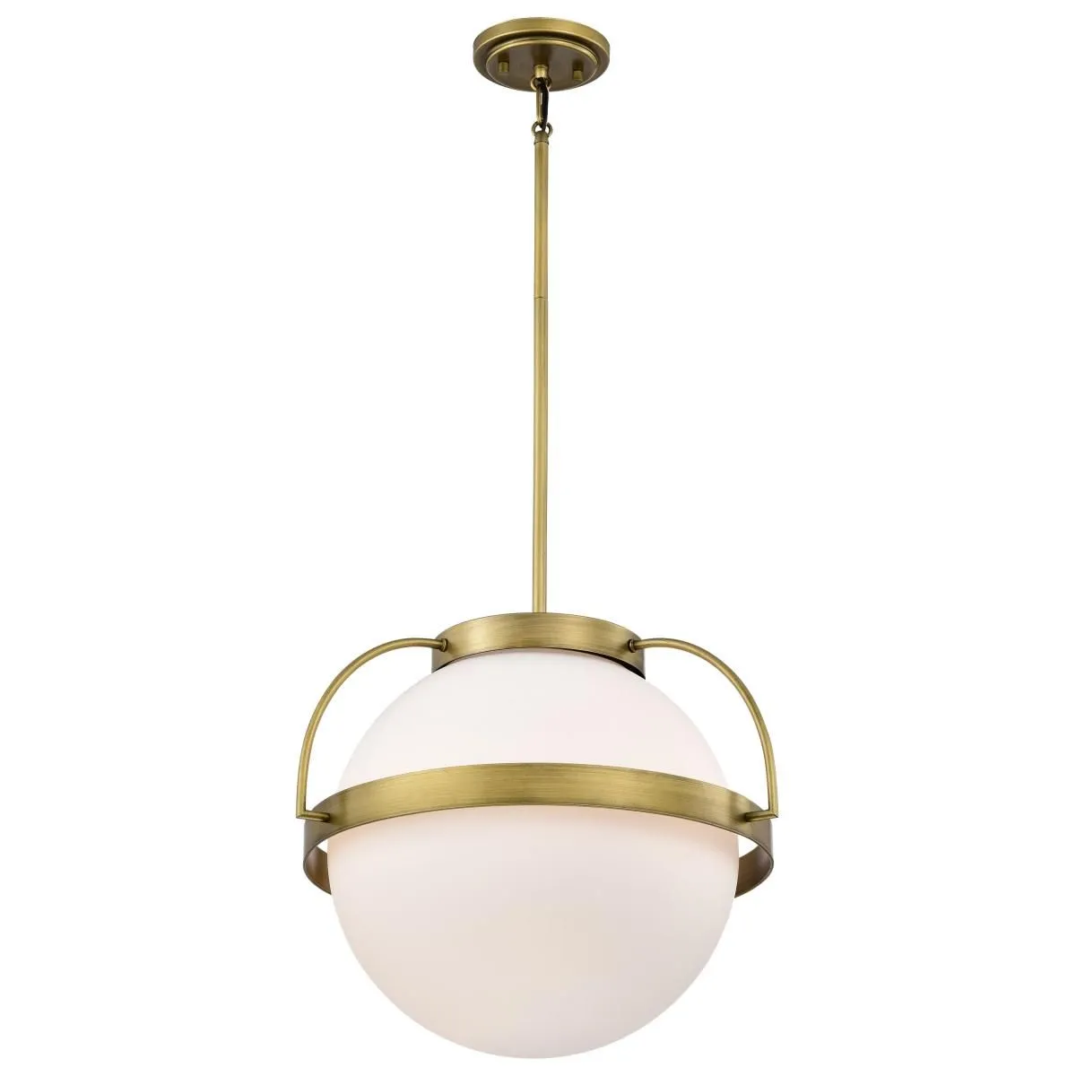Lakeshore 18 in. Pendant Light Natural Brass Finish