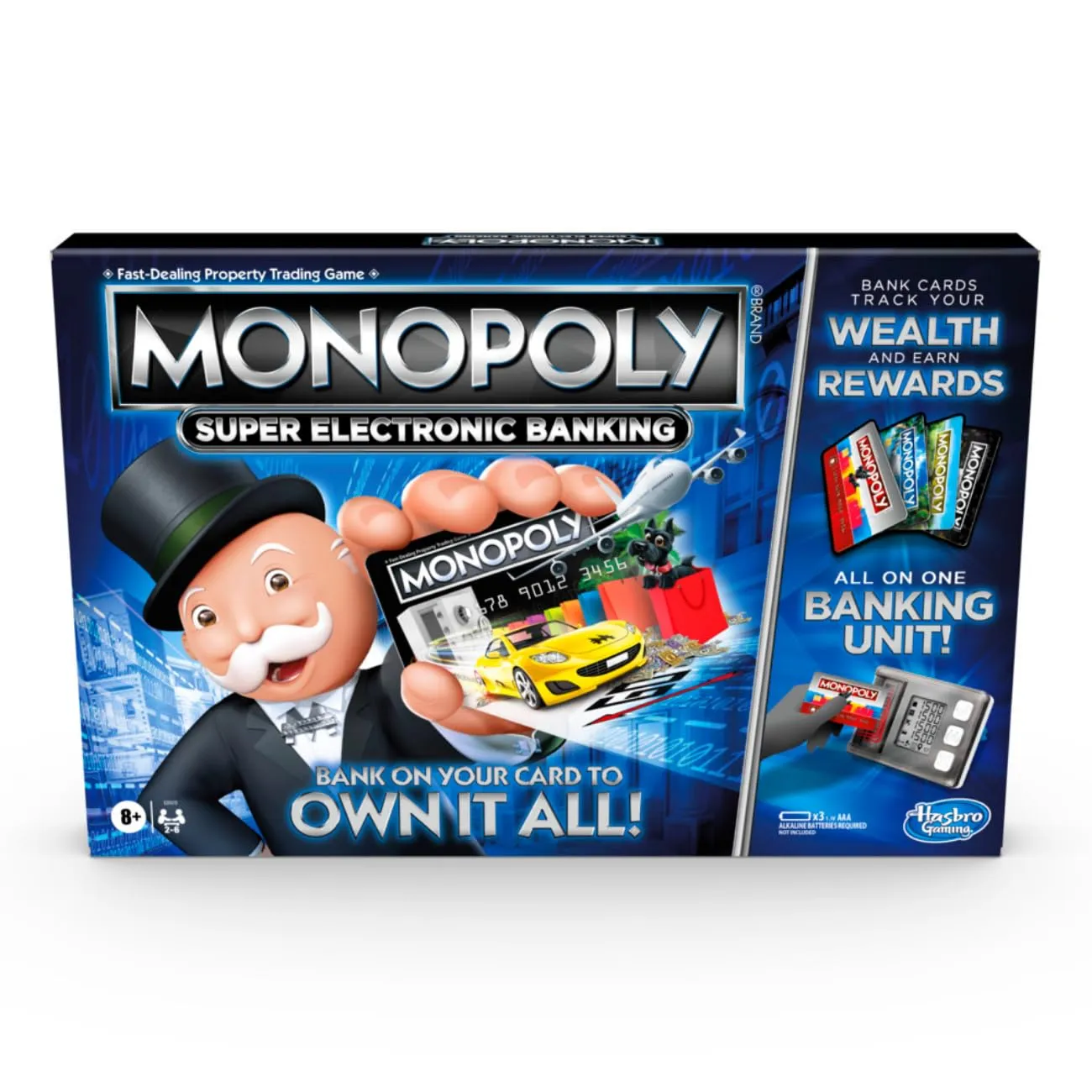 Monopoly Super Electronic Banking Board Game, Cashless Tap Technology, Board Game for Kids Teens and Adults, Strategy Games for Boys & Girls, Birthday Gift for Kids Ages 8 