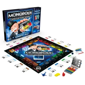 Monopoly Super Electronic Banking Board Game, Cashless Tap Technology, Board Game for Kids Teens and Adults, Strategy Games for Boys & Girls, Birthday Gift for Kids Ages 8 