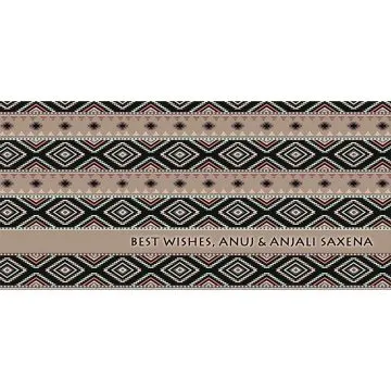 Personalised  Black Aztec Gift Envelopes