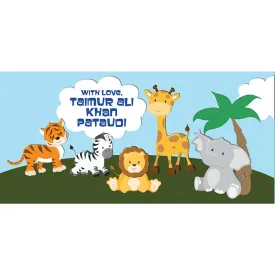 Personalised Envelopes - Animal Train , Set of 25