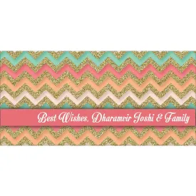 Personalised Envelopes - Multicolour Chevron, Set of 25