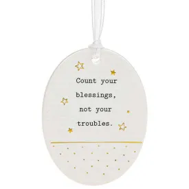 Thoughtful Words Oval Blessings